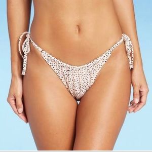 xhiliration High Waisted Cheeky Tie Bikini Bottoms  NWT